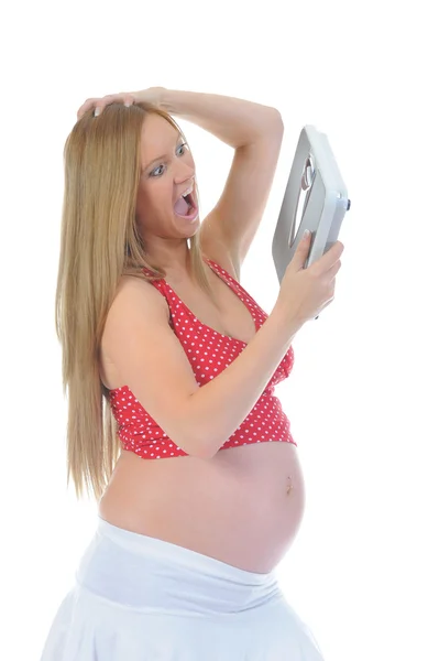 Bella giovane donna incinta — Foto Stock