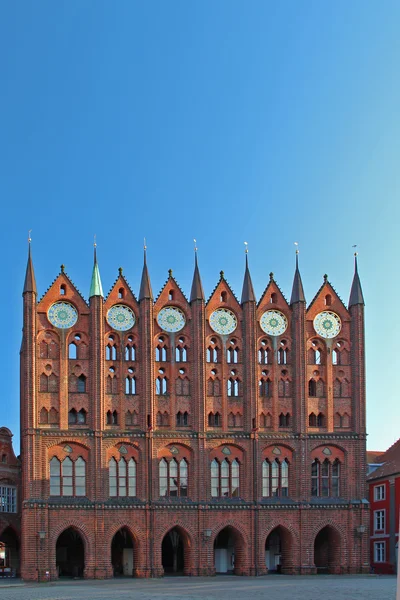 Stralsund - Rathaus - city hall — Stok fotoğraf