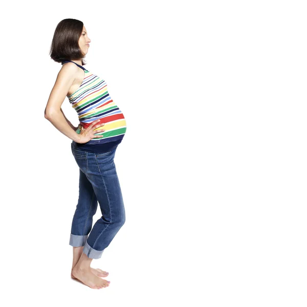 Portret kobiety w ciąży — Zdjęcie stockowe