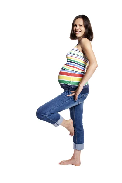 Portrét těhotné ženy — Stock fotografie