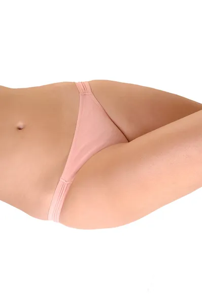 Roze bikini slipje. — Stockfoto