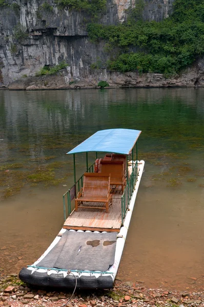 stock image Bamboo raft in Li River
