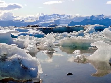 Iceland icemelting scenery clipart