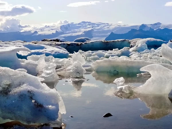 İzlanda icemelting sahne — Stok fotoğraf