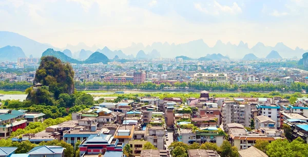 Uitzicht op de stad Guilin — Stockfoto