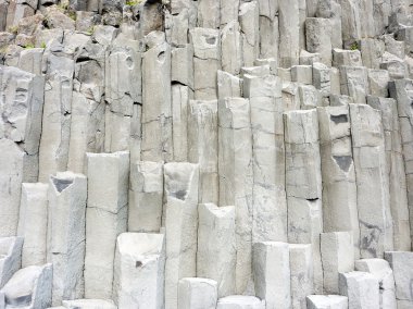 Iceland basalt formation rocks clipart