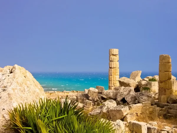 stock image Italian Roman ruins by the sea