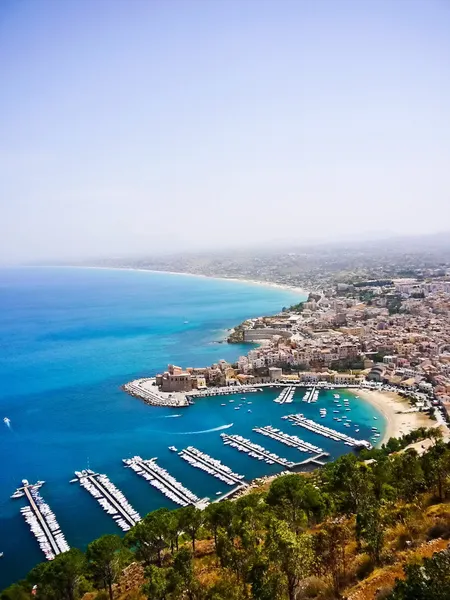 Italian sea side in Sicily — Stock Photo, Image