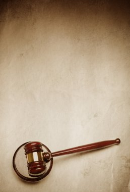 Gavel with copy-space clipart