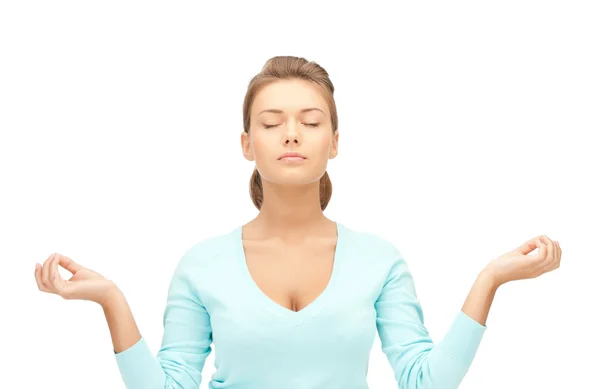 Kvinna i meditation — Stockfoto