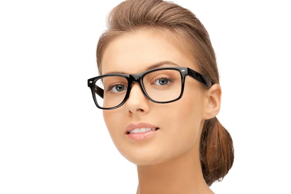 Mulher encantadora em óculos — Fotografia de Stock