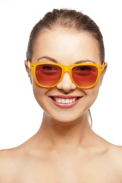 Happy teenage girl in shades — Stock Photo, Image