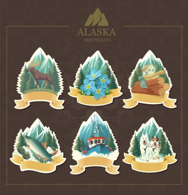 Majestic Alaska. clipart