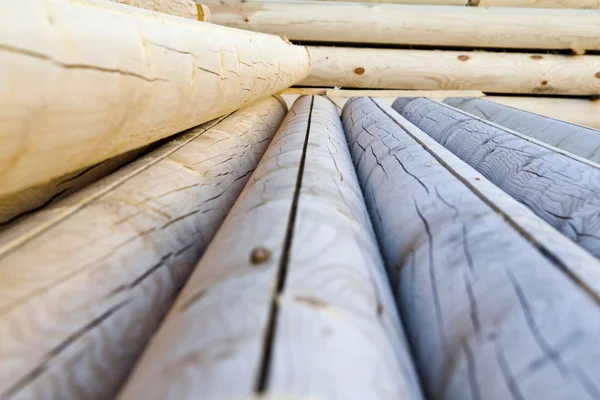 Wooden logs texture — Stock Photo, Image