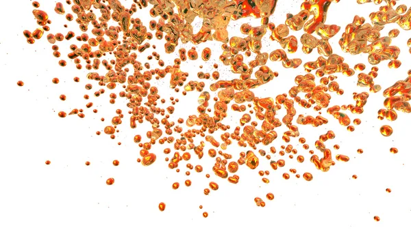 Oranje druppels — Stockfoto