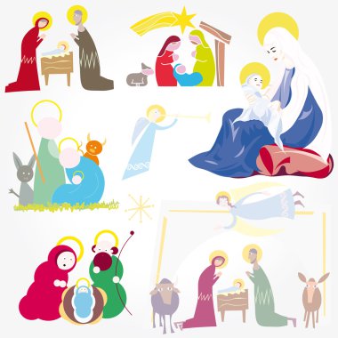 Illustration vector. Star of Bethlehem. Nativity clipart