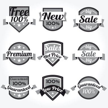 Premium kalite % 100 satış ücretsiz etiketleri retro tasarımı ile