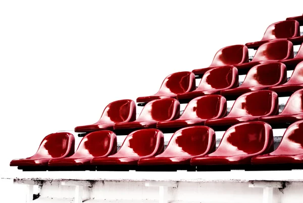 Red bleachers — Stock Photo, Image