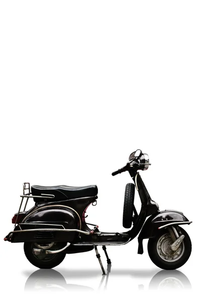 Vintage motobike beyaz zemin üzerine — Stok fotoğraf