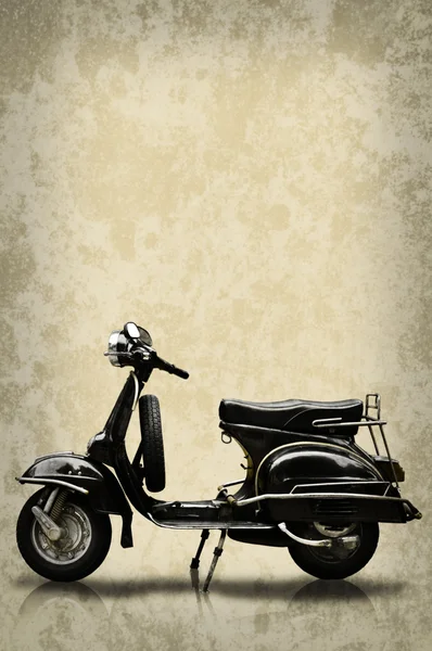 Retro motorbike on grunge background — Stock Photo, Image