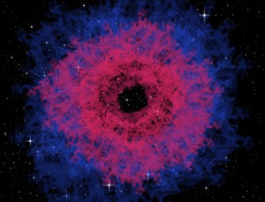 Nebula or plasma in the space clipart