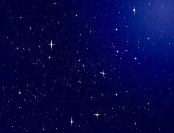 Steaua strălucește lumina în spațiu — Fotografie, imagine de stoc