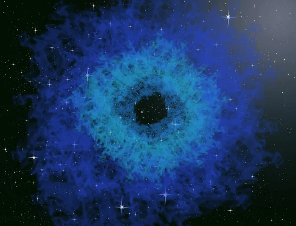 Plasma azul nebular ou azul no espaço — Fotografia de Stock