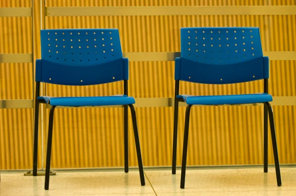 Синій стільці — стокове фото