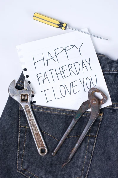 stock image Note for dad in Father day