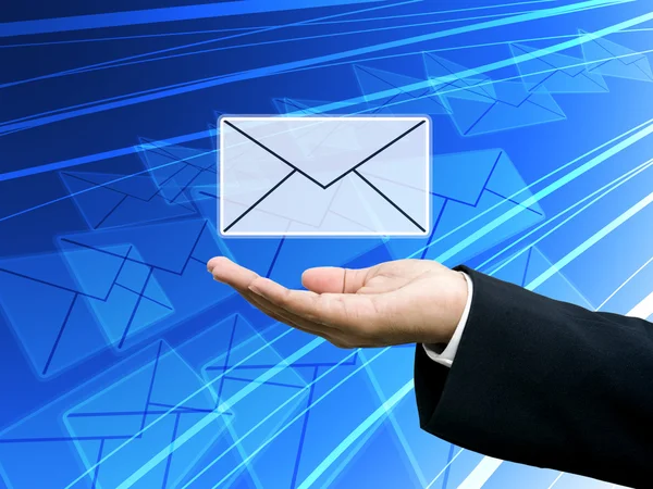 Get the business mail, Technology concept — Stock Photo, Image
