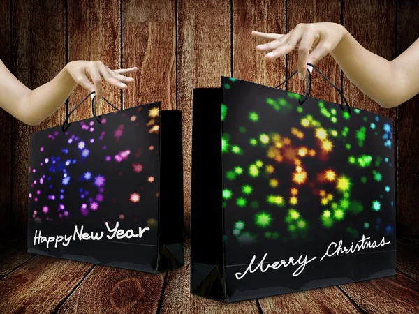 Shopping bag for holiday event