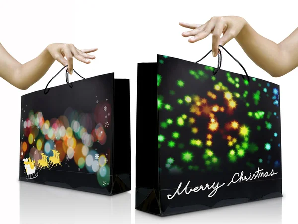 Shopping bag in holiday event — Stock Photo, Image
