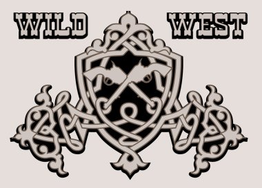 western pattern clipart