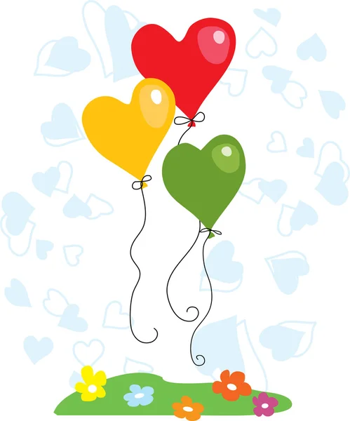 Ballon cardiaque — Image vectorielle