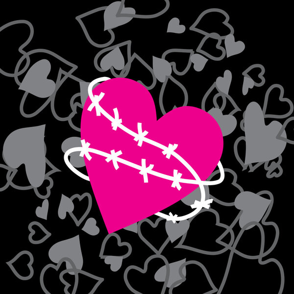 Background with heart