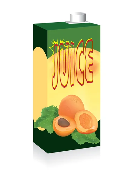 Pack för juice — Stock vektor