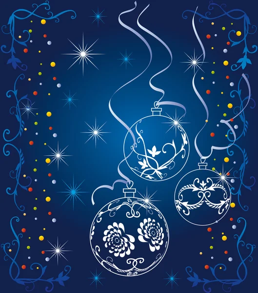 Carte de vœux de Noël Vintage — Image vectorielle