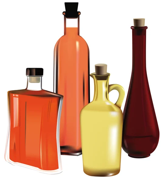 Dekorative Flaschen — Stockvektor