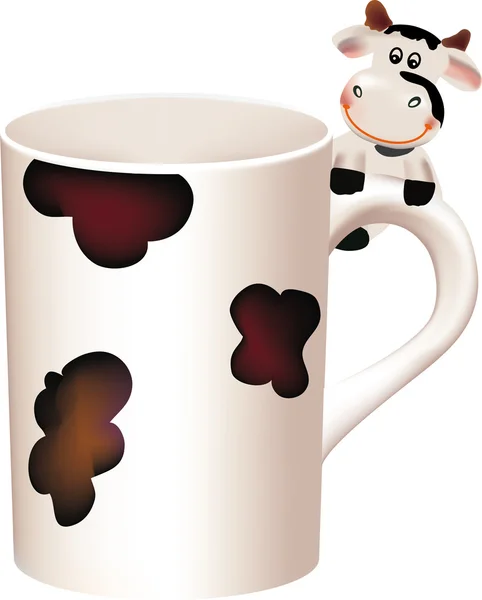 Mug pour le lait — Image vectorielle