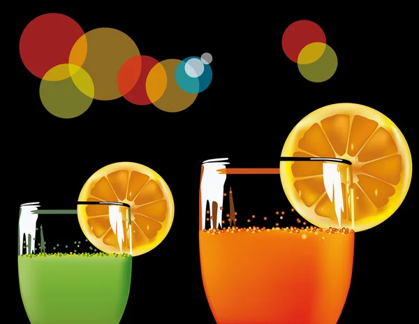 Bebida naranja — Vector de stock