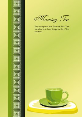 Green tea clipart