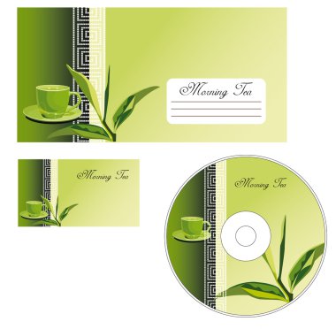 Green tea clipart