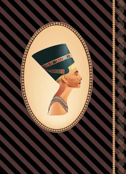 History of Nefertiti — Stock Vector
