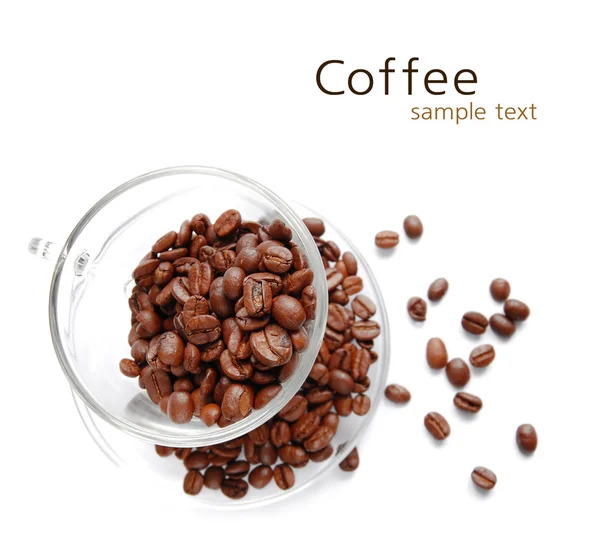 Coffee beans (easy to remove the text) — Stock Photo, Image