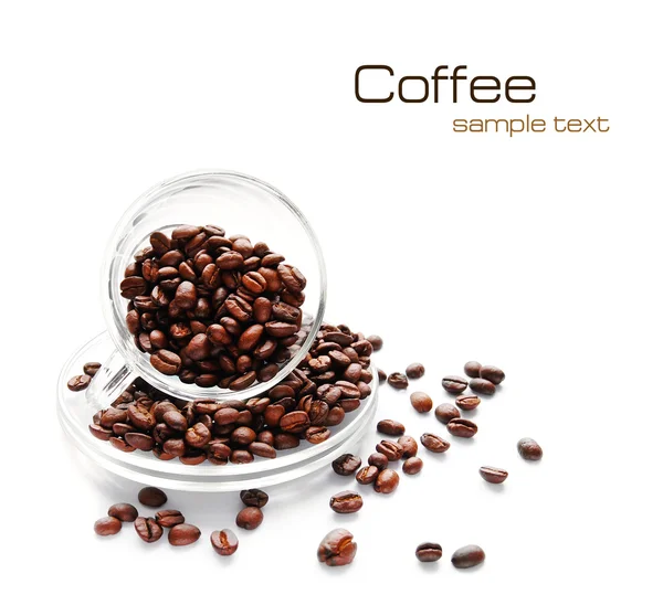 Coffee beans (easy to remove the text) — Stock Photo, Image