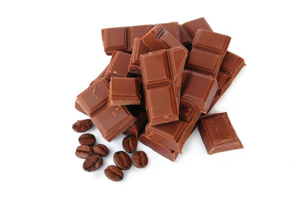깨진된 초콜릿 — 스톡 사진