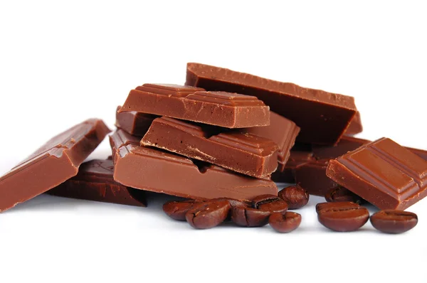 Chocolate roto — Foto de Stock