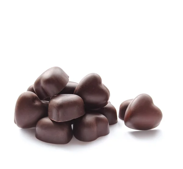 Içinde kalp şeklinde çikolata — Stok fotoğraf