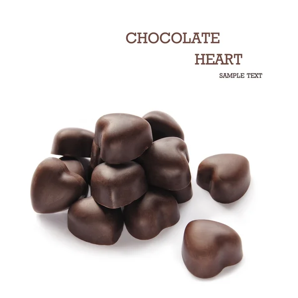 Csokoládé a szív alakú — Stock Fotó