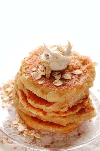 Cream pancake — Stock Photo, Image